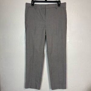 Ann Taylor Women's Size 6 Eva Houndstooth Pants Straight Leg Dress Pants Work